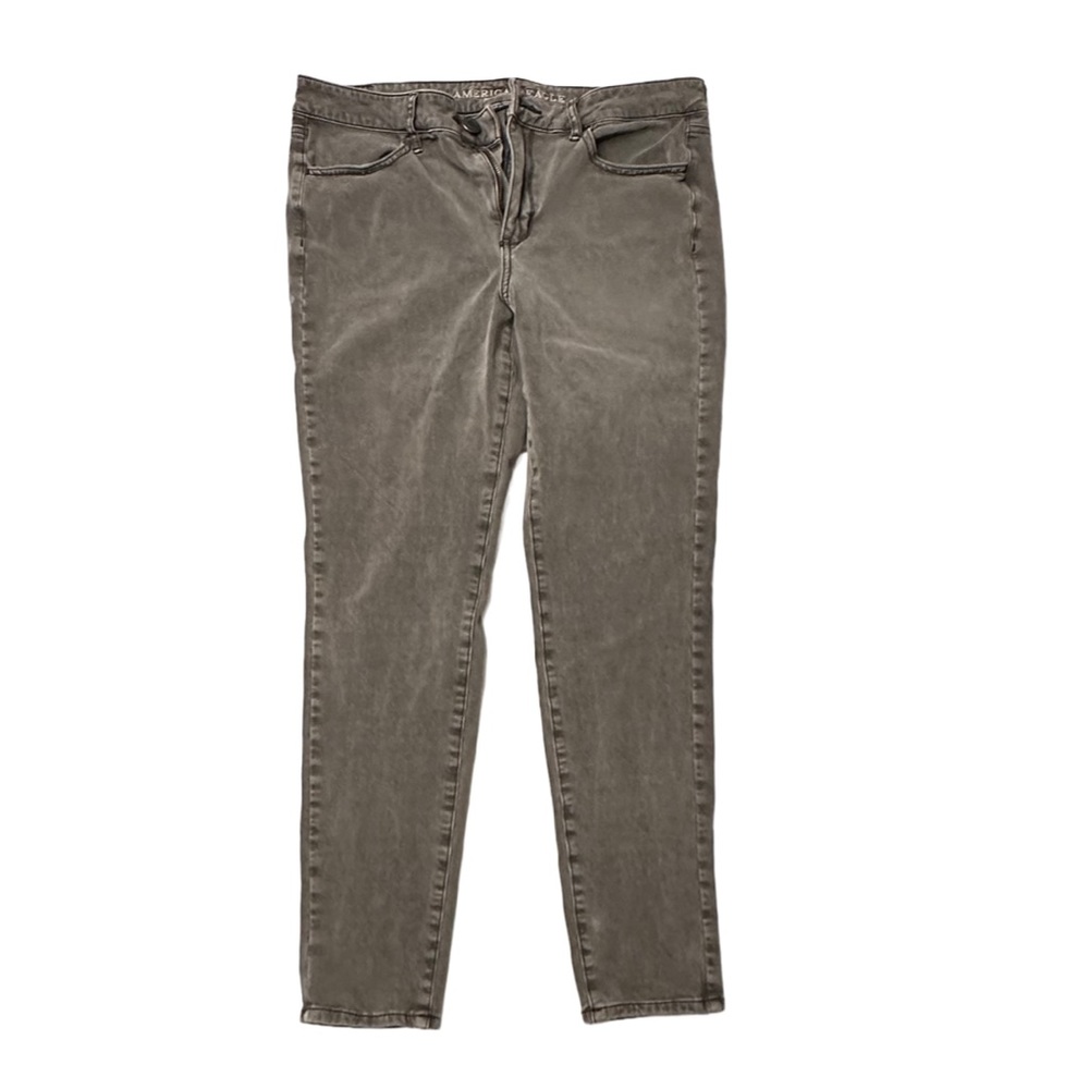 America Eagle Women’s Gray Hi-Rise Jeggings Size 12